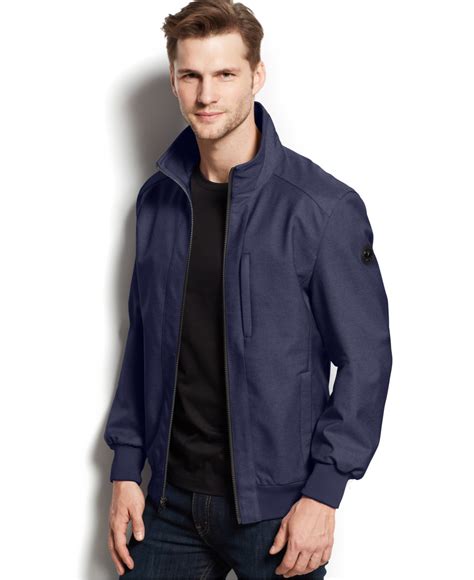 michael kors soft shell men's jacket lined zip|Shell Jacket .